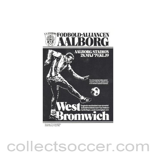 1979 - Aalborg v West Bromwich Albion official programme 28/05/1979