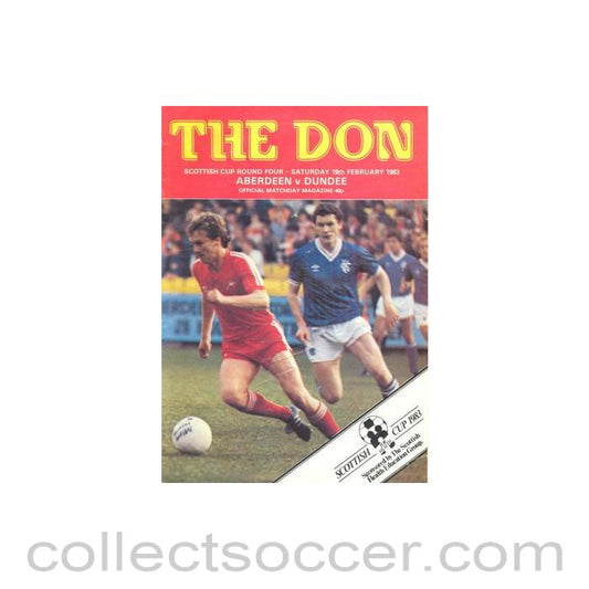 1983 - Aberdeen v Dundee official programme 19/02/1983 Scottish Cup