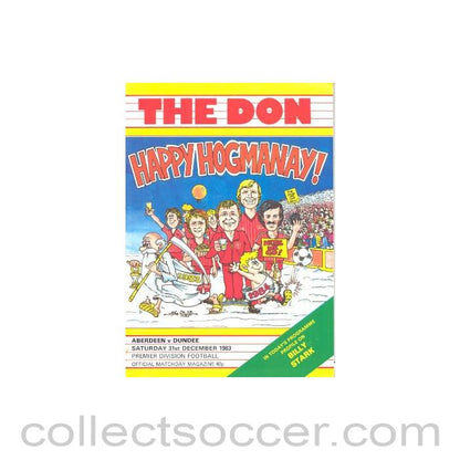 1983 - Aberdeen v Dundee official programme 31/12/1983 Premier Division