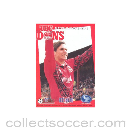 1995 - Aberdeen v Dunfermline official programme 21/05/1995 Bell's League Premier Division Play-Off