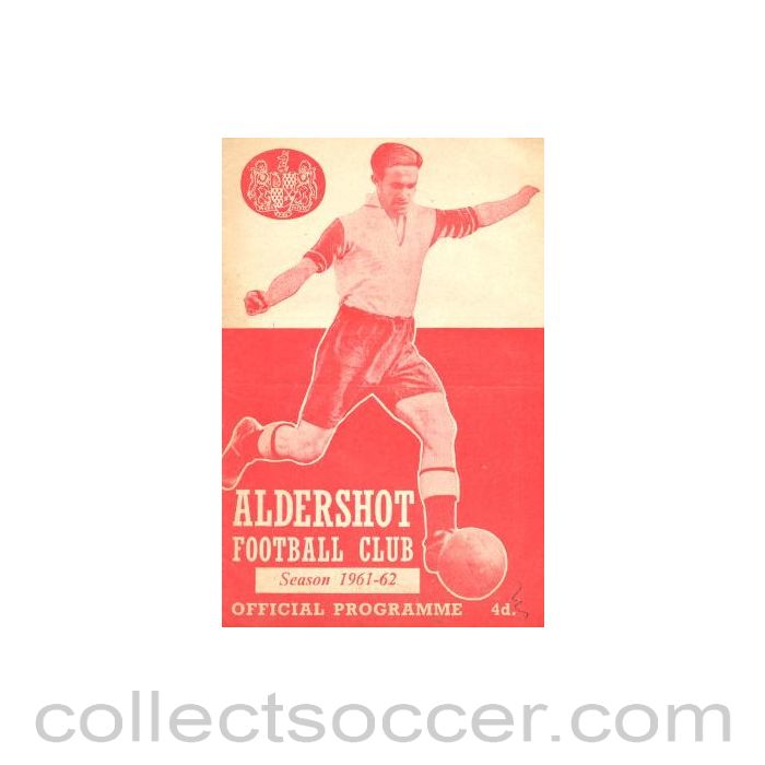 1962 - Aldershot v Stockport County official programme 20/01/1962