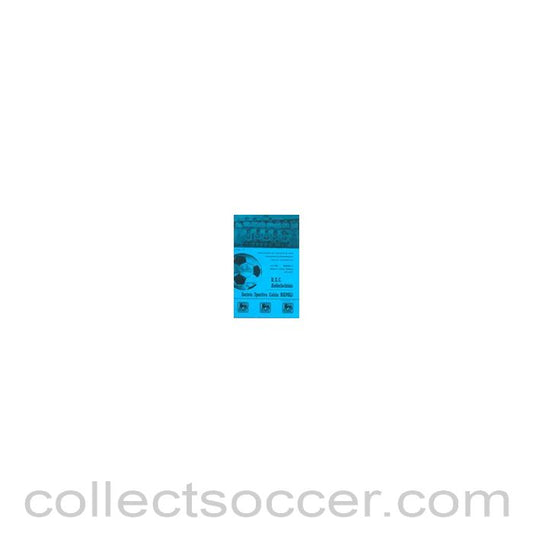 1977 Anderlecht v Napoli official programme 20/04/1977 European Cup Winners Cup Semi Final