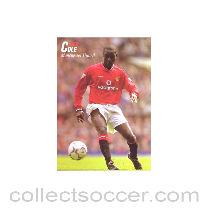 Manchester United - Andy Cole unofficial Thai produced colour postcard