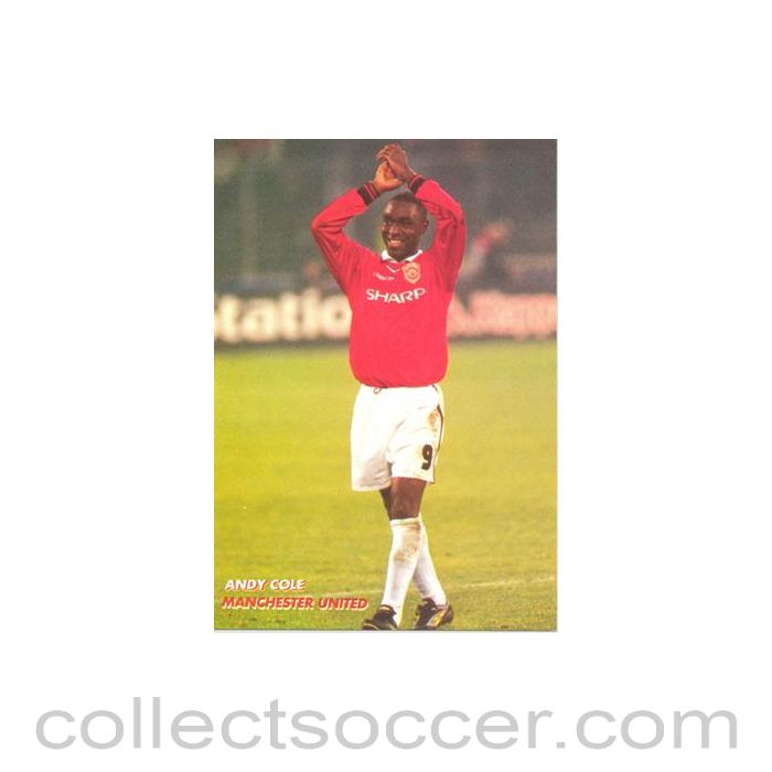 Manchester United - Andy Cole unofficial Thai produced colour postcard