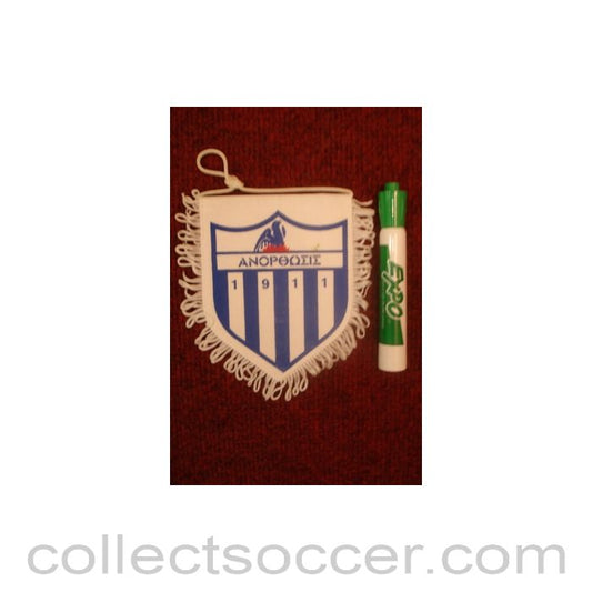 Greek small Pennant once property of the football referee Neil Midgley