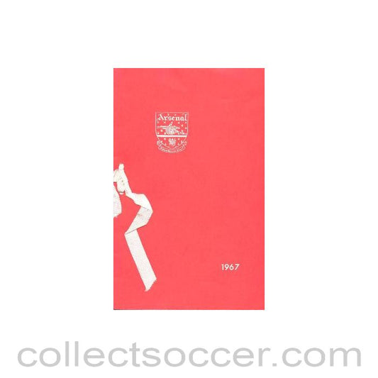 1967 - Arsenal - Dinner & Cabaret to The Honorary Stewards of Arsenal FC menu 04/12/1967