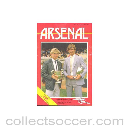 1984 - Arsenal v Bristol Rovers official programme 25/09/1984 Milk Cup