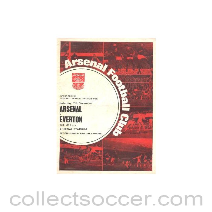 1968 - Arsenal v Everton official programme 07/12/1968