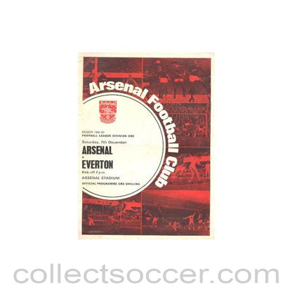 1968 - Arsenal v Everton official programme 07/12/1968