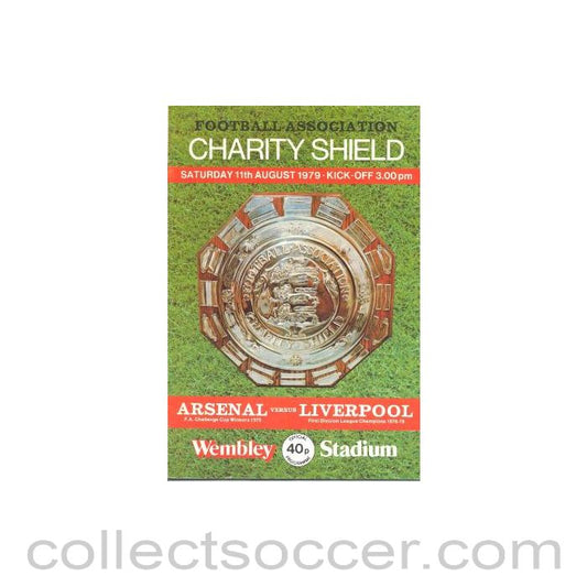1979 Charity Shield Official Programme  Arsenal v Liverpool