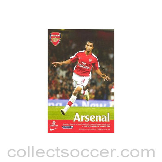 2008 - Arsenal v Newcastle United official programme 30/08/2008