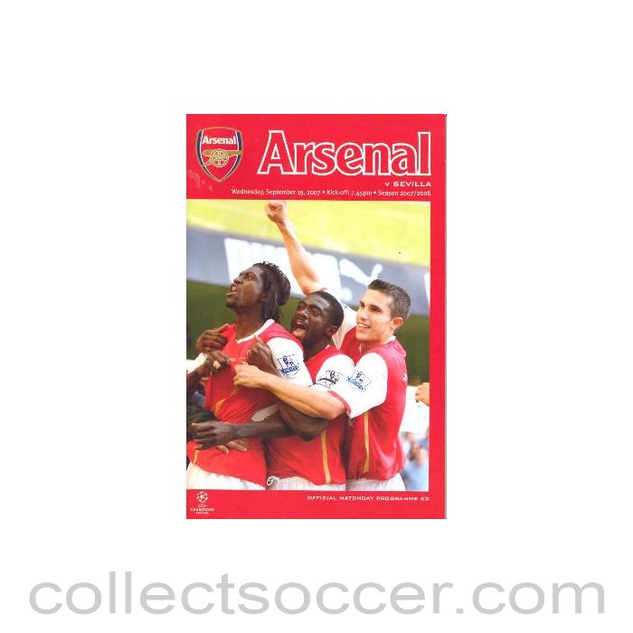 2007 - Arsenal v Sevilla official programme 19/09/2007