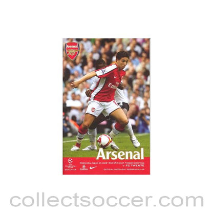 2008 - Arsenal v Twente official programme 27/08/2008