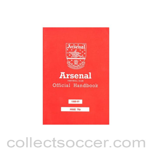 1980 - Arsenal official handbook 1980-1981