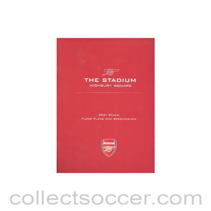 Arsenal stadium brochure - The Stadium Highbury Square - West Stand - Floor Plans And Specifications