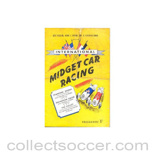 1940 - AtChelsea International Midget Car Racing programme of1940's