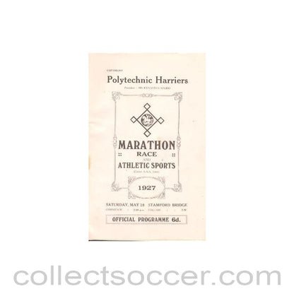 1927 - AtChelsea - Marathon Race and Athletic Sports at Stamford Bridge Grounds on 28/05/1927