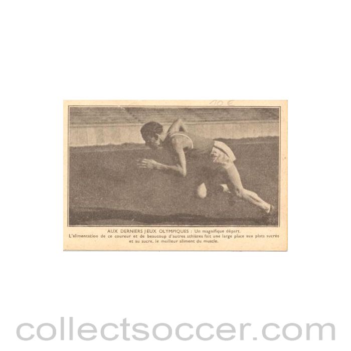 Olympic postcard in French