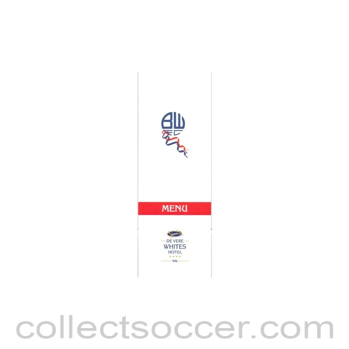 2006 - Bolton Wanderers v Chelsea Menu 15/04/2006