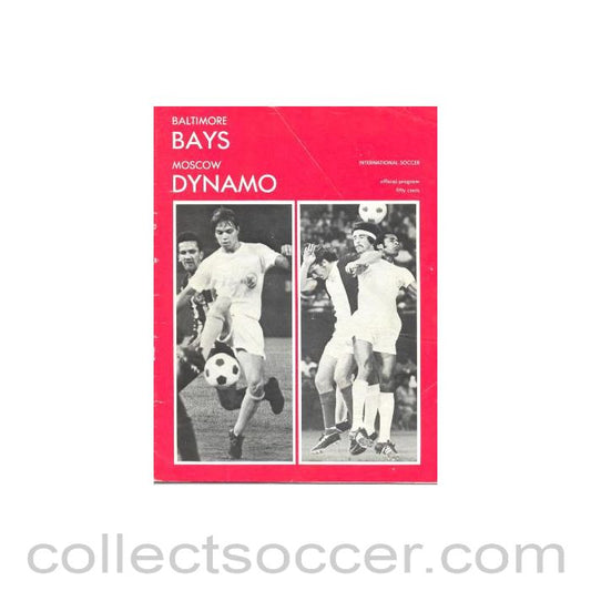 1972 Baltimore Bays v Moscow Dynamo official programme