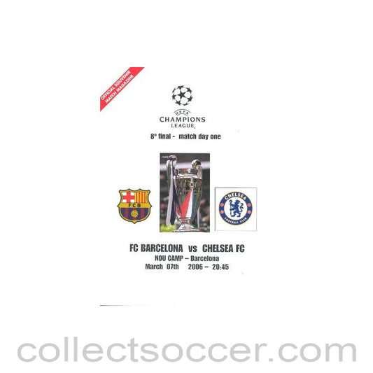 2006 - Barcelona vChelsea unofficial programme 07/03/2006 pirate
