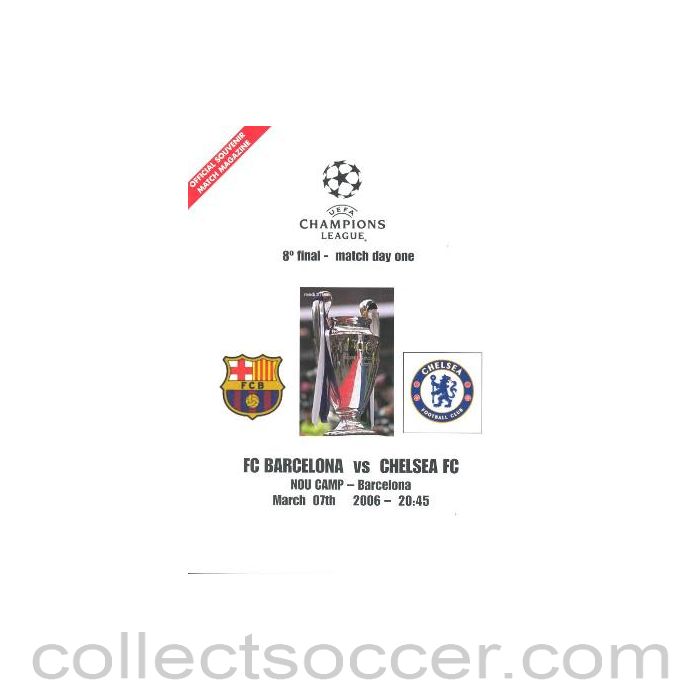 2006 - Barcelona vChelsea unofficial programme 07/03/2006 pirate