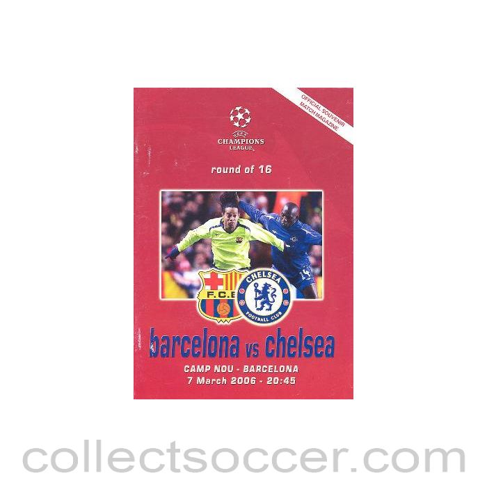 2006 - Barcelona vChelsea unofficial programme 07/03/2006 pirate
