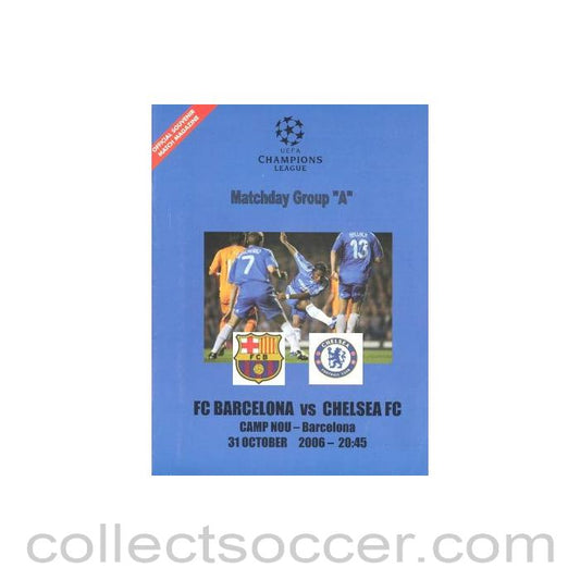2006 - Barcelona vChelsea non-official programme 31/10/2006, in Spanish, pirate
