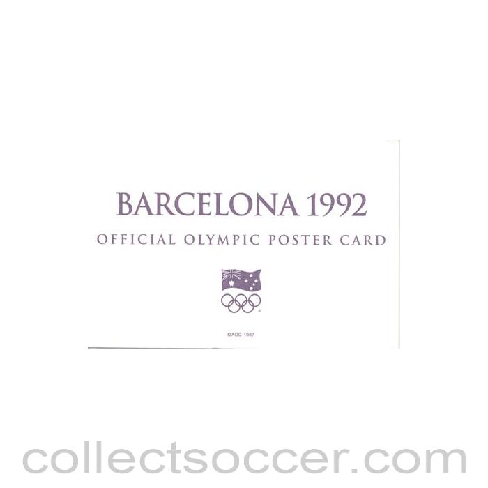 1992 - Barcelona 1992 Official Olympic Poster Card