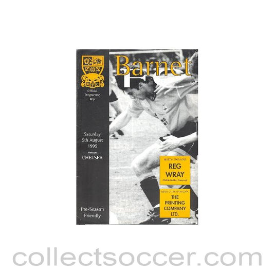 1995 - Barnet vChelsea official programme 05/08/1995