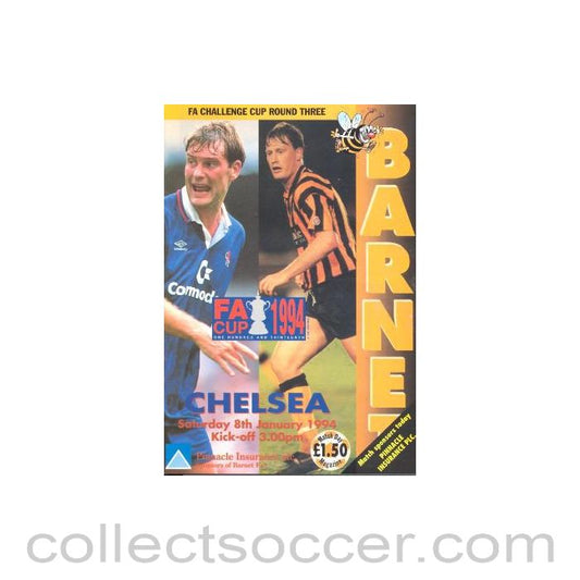 1994 - Barnet vChelsea official programme 08/01/1994