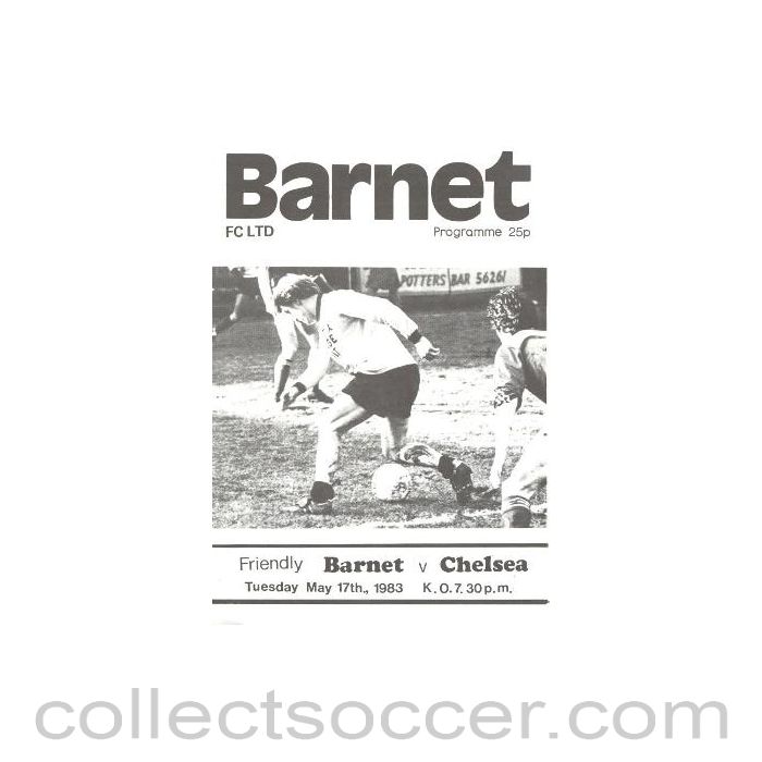 1983 - Barnet vChelsea official programme 17/05/1983