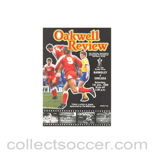 1989 - Barnsley vChelsea official programme 07/01/1989