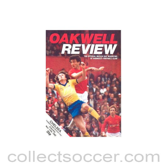 1982 - Barnsley vChelsea official programme 13/11/1982