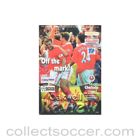 1997 - Barnsley vChelsea official programme 24/08/1997
