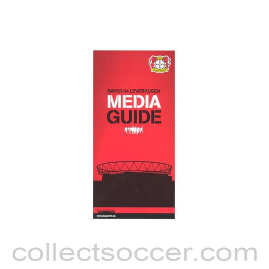 2011 - Bayer Leverkusen Media Guide Issued to Journalists attending Chelsea match 23/11/2011 Champions League