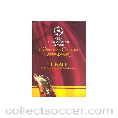 2001 - Bayern Munich v Valencia press pack 23/05/2001 Champions League Final