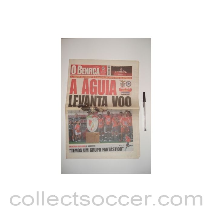 2005 - Benfica newspaper of 15/07/2005 covering Benfica v Chelsea