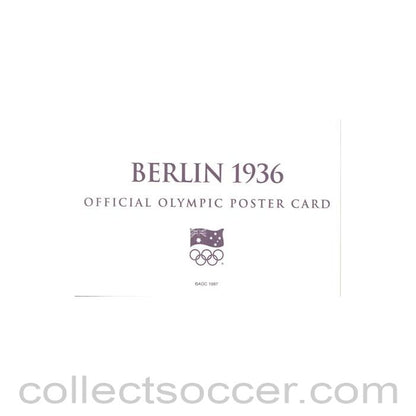 1936 - Berlin 1936 Official Olympic Poster Card
