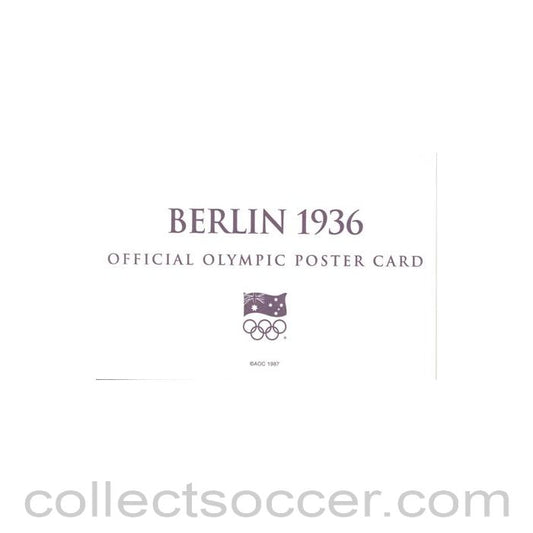 1936 - Berlin 1936 Official Olympic Poster Card