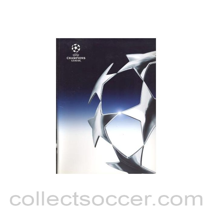 2003 - Besiktas v Chelsea press pack 09/12/2003 Chamions League