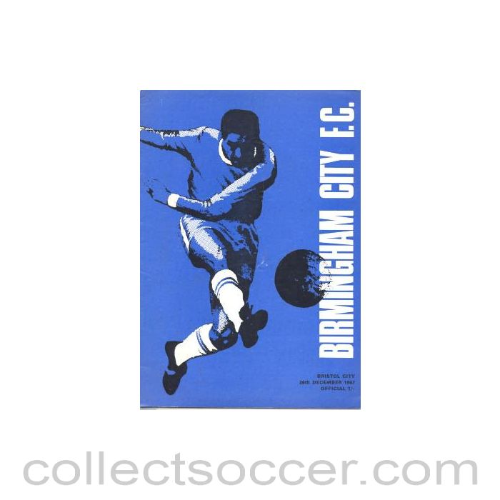 1967 - Birmingham City v Bristol City official programme 26/12/1967