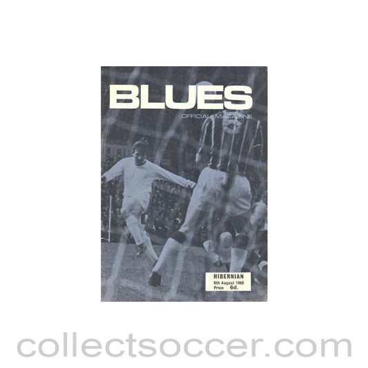1968 - Birmingham City v Hibernian official programme 06/08/1968 Football League