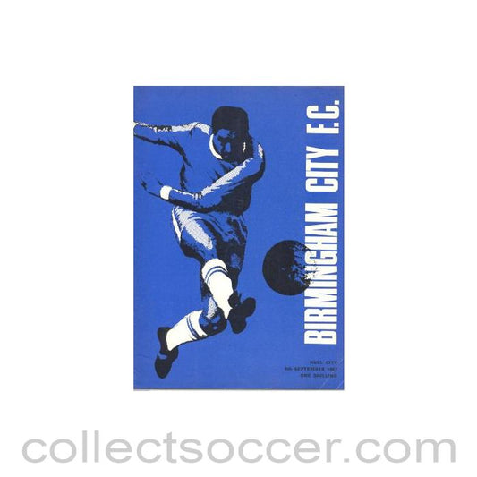 1967 - Birmingham City v Hull City official programme 04/09/1967