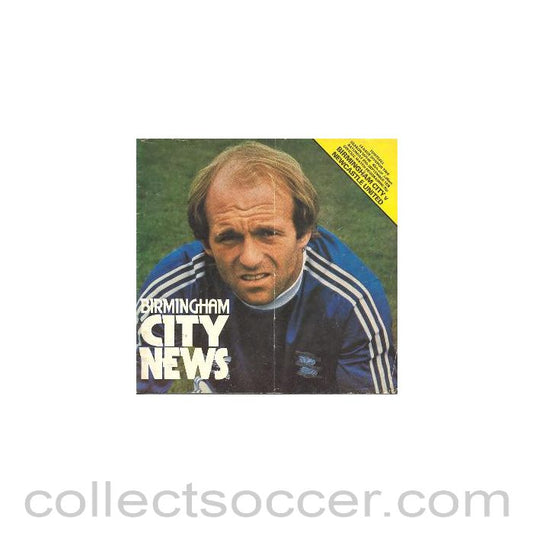 1979 - Birmingham City v Newcastle United official programme 29/09/1979 Football League