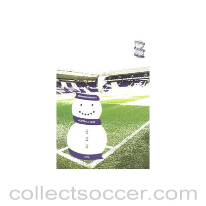 Birmingham City FC Christmas greetings card with facsimile signatures of the entire team