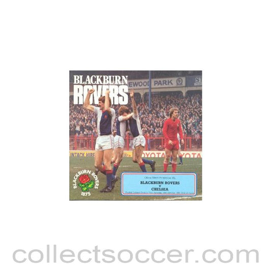 1982 - Blackburn Rovers vChelsea official programme 16/10/1982