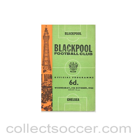 1966 - Blackpool vChelsea official programme 05/10/1966
