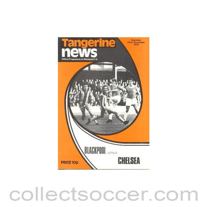1975 - Blackpool vChelsea official programme 22/11/1975