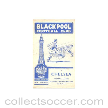 1960 - Blackpool v Chelsea official programme 24/09/1960